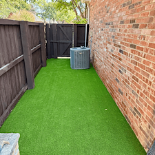 Artificial-Turf-Dog-Run-Side-Yard-Installation-in-Highland-Village-TX 0